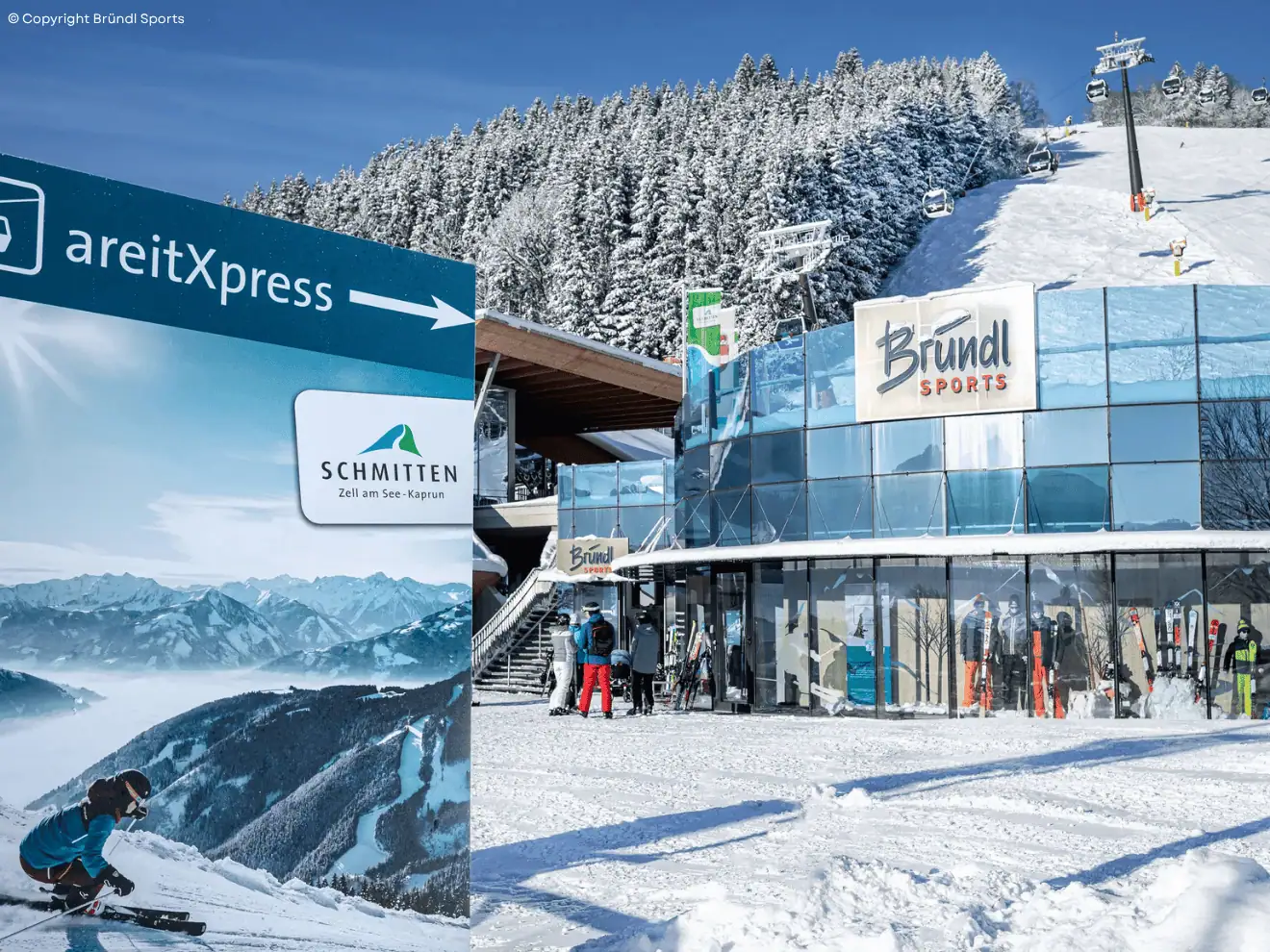 Zell Am See Ski & Snowboard Rental - Bründl Sports AreitXpress Bottom Station